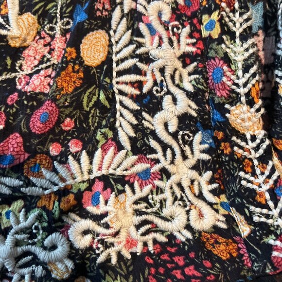 Sundance Garden Serenity Embroidered Kimono Boho Cardigan Wrap M/L - Picture 8 of 10